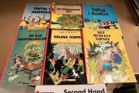 Tintin i Amerika + 5 andra Tintinalbum. Totalt 6 album.