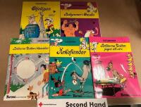 Br&ouml;derna Dalton jagar ett arv + 4 andra Lucky Luke-album. Totalt 5 album.