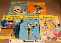 Den sjungande tr&aring;den + 4 andra Lucky Luke-album. Totalt 5 album.