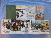 Gustaf Schr&ouml;der: Jakter och &Auml;ventyr, 1954-57, 9 b&ouml;cker