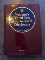 Webster's third New International Dictionary