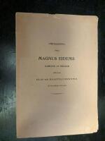 F&ouml;rteckning &ouml;ver Magnus Eidems samling av b&ouml;cker r&ouml;rande glas och glastillverkning