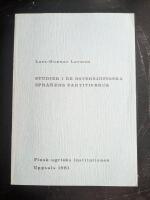 Studier i de &Ouml;stersj&ouml;finska spr&aring;kens partitivbruk