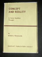 Concept and Reality in Early Buddhist Thought