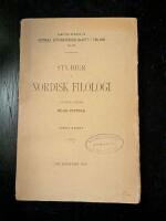 Studier i nordisk filologi : f&ouml;rsta bandet