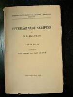 Efterl&auml;mnade skrifter av O.F. Hultman : Andra delen. F&ouml;rel&auml;sningar &ouml;ver de &ouml;stsvenska dialekterna.