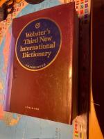 Webster's third New International Dictionary