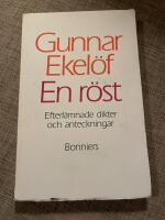 En r&ouml;st : efterl&auml;mnade dikter och anteckningar