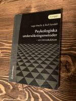 Psykologiska unders&ouml;kningsmetoder - - en introduktion