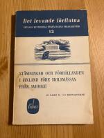 St&auml;mningar och f&ouml;rh&aring;llanden i Finland f&ouml;re skilsm&auml;ssan fr&aring;n Sverige