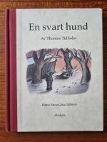 En svart hund