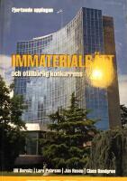 Immaterialr&auml;tt och otillb&ouml;rlig konkurrens - upphovsr&auml;tt - patent - m&ouml;nster - varum&auml;rken - namn - firma - otillb&ouml;rlig konkurrens