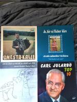 SKIVPAKET 14 Gnesta-Kalle,Ja,hör ni flickor käre,Locklåtar och musik på horn och pipa&Top 10