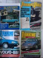TIDNINGSPAKET 15 Teknikens v&auml;rld  Bilsommaren 1980 , Nr 12/85,18/87&15/88.