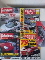 TIDNINGSPAKET 16 Teknikens V&auml;rld Nr 13/98, 15/2000&20&26 2004& almanacka 2005