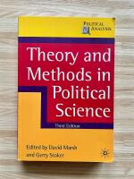 Theory and methods in political science