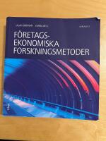 F&ouml;retagsekonomiska forskningsmetoder