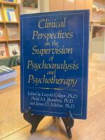 Clinical Perspectives on the Supervision of Psychoanalysis and Psychotherapy [Elektronisk resurs]