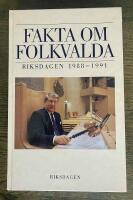 Fakta om folkvalda : riksdagen 1988 - 1991
