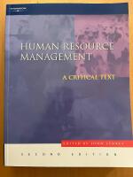 Human resource management : a critical text