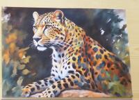 Leopard konstposter storlek A4