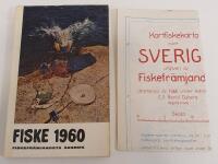 Fiske 1960 - Fiskefr&auml;mjandets &aring;rsbok / fiskekarta medf&ouml;ljer
