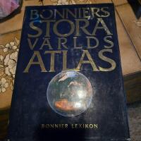 Bonniers stora v&auml;rldsatlas [Kartografiskt material]