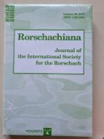 Rorschachiana Journal of International Society for the Rorschach