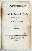 Underr&auml;ttelser om det nuvarande Grekland, samlade p&aring; en resa af J.L.S. Bartholdy