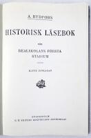Historisk l&auml;sebok f&ouml;r realskolans f&ouml;rsta stadium
