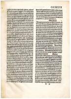 Inkunabelblad ur Vita Christi. Tryckt i Zwolle &aring;r 1499