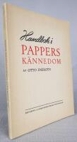 Handbok i pappersk&auml;nnedom