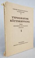 Typografisk r&auml;ttskrivning