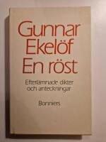 En r&ouml;st : efterl&auml;mnade dikter och anteckningar