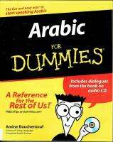 Arabic For Dummies