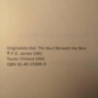 Skallen under huden : [thriller]