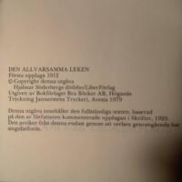 Den allvarsamma leken