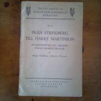 Fr&aring;n Strindberg till Harry Martinson &ndash; Studieuppgifter till modern svensk prosalitteratur
