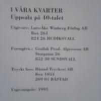 I v&aring;ra kvarter: Uppsala p&aring; 40-talet