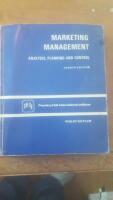 Marketing management - analysis, planning, and control 4th edition