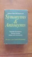 Collins Gem Dictionary of Synonyms & Antonyms