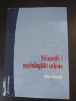 Yrkesetik i psykologiskt arbete