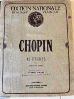 12 &eacute;tudes op. 25 f&ouml;r piano. Rev. Alfred Cortot