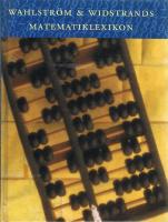 Wahlstr&ouml;m & Widstrands matematiklexikon
