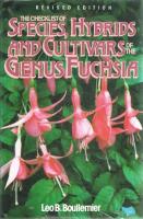The Checklist of Species, Hybrids and Cultivars of the Genus Fuchsia