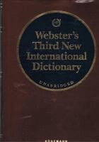Webster's third New International Dictionary