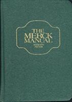 The Merck Manual of Diagnosis and Therapy 1992, 16th Edition