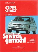 So wird's gemacht. Opel Vectra B 10/95 -Pflegen warten reparieren