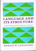 Language and Its Structure