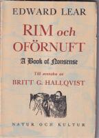 Rim och of&ouml;rnuft. A book of Nonsense